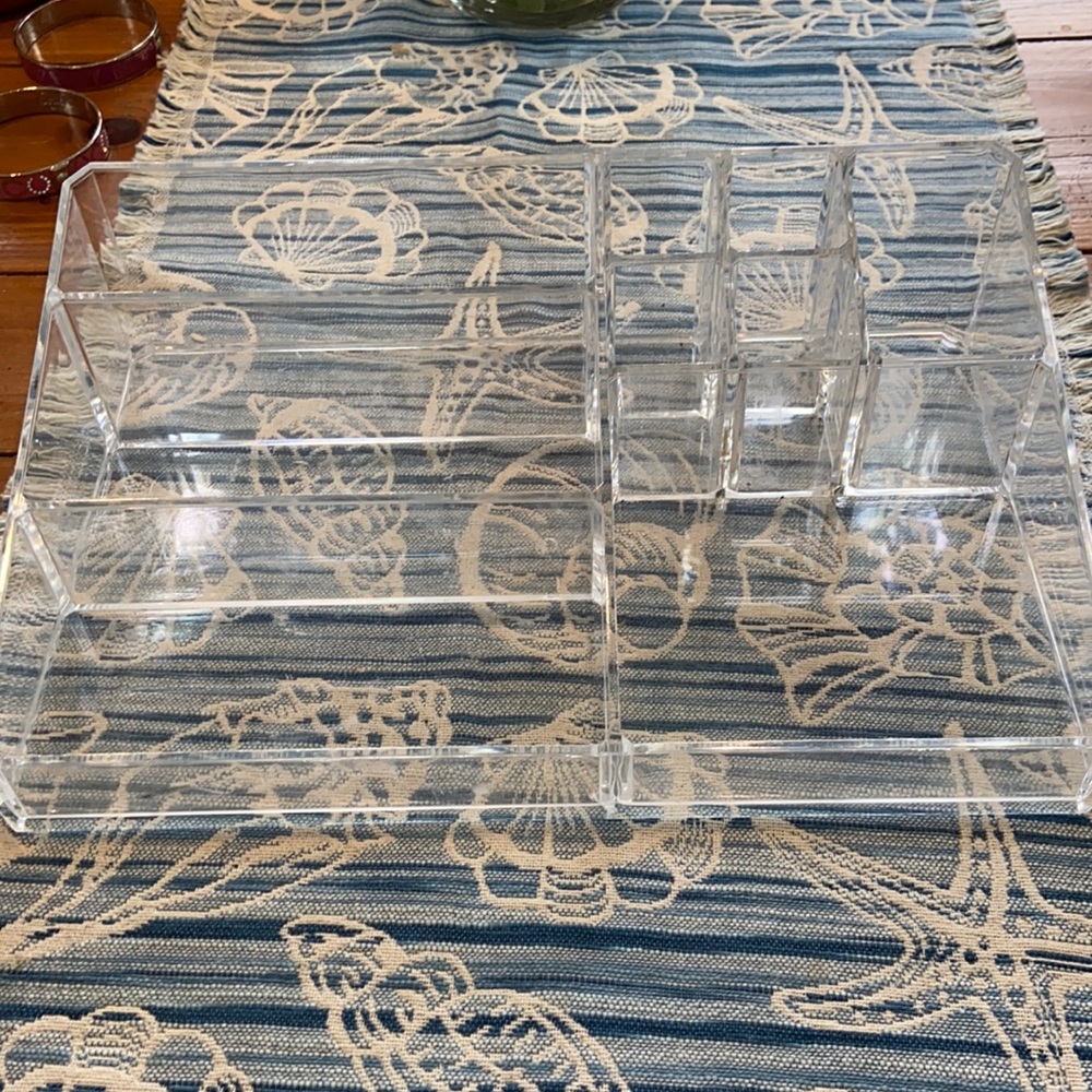 Large makeup organizer.